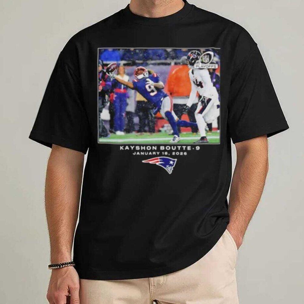 Kayshon Boutte New England Patriots Playoffs Catch 2026 T Shirt
